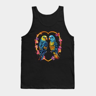 Parakeet Valentine Day Tank Top